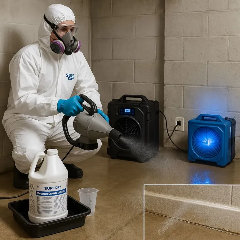 Sanitization and Odor Removal process in Shenandoah, TX